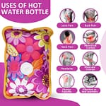 JINI COLLECTION Heating Bag Hot Water Bag Electric Heating Pad for Back Pain Hot Bags for Pain Relief Heat Pouch Hot Pack for Period Cramps (Hot Water Bag)