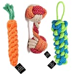 BLACK DOG Rope Toys for Dogs, Puppy Chew Teething Rope Toys