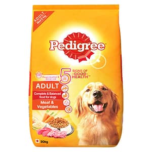 Pedigree Adult Dry Dog Food, Meat & Vegetables, 20kg Pack