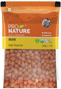 Pro Nature Organic Raw Peanuts, 500g
