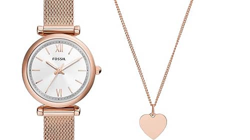 Fossil Analog Silver Dial Women's Watch-ES5314SET