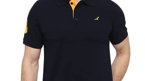 AMERICAN CREW Men's Polo T-Shirt (Dark Navy-AC376-S)