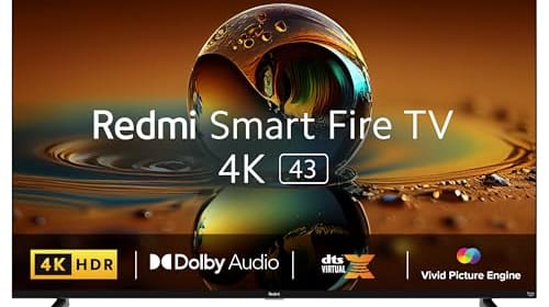 Redmi 108 cm (43 inches) 4K Ultra HD Smart LED Fire TV L43R8-FVIN (Black)