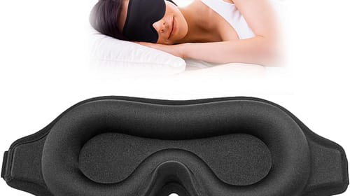 INSIME 3D Memory foam Sleeping Mask For Men Women Sleep Mask Blind Fold Eye Cover Pad For Travel | Night eye band eyemask patch Complete Blackout Sleeping Eye Mask | Eye Mask For Sleeping men