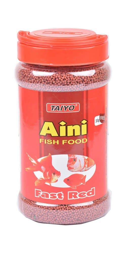 Roll over image to zoom in  Taiyo Aini Fast Red Fish Food, 330gm(Free 33g -*Only For Limited Stocks)