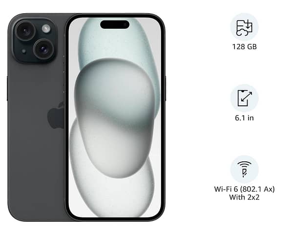 Apple iPhone 15 128GB Black variant - Image 2