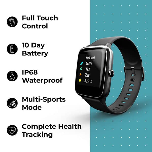 Noise Colorfit Pro 2 Full Touch Control Smart Watch Jet Black - Image 3