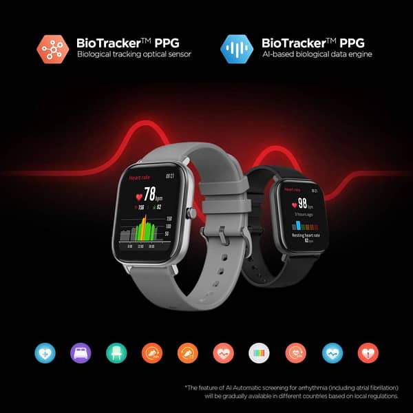 Huami Amazfit GTS Smart Watch(Obsidian Black) - Image 2