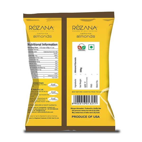 Tulsi California Rozana Almond, 500g - Image 2