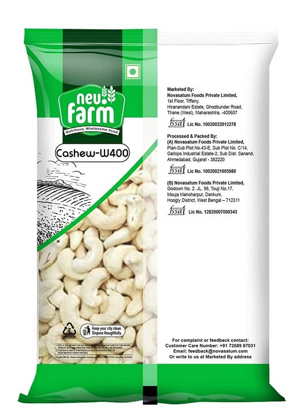 Neu.Farm - Value - Cashew/Kaju - Whole W400 - Cashew Nuts - 500g - Image 2