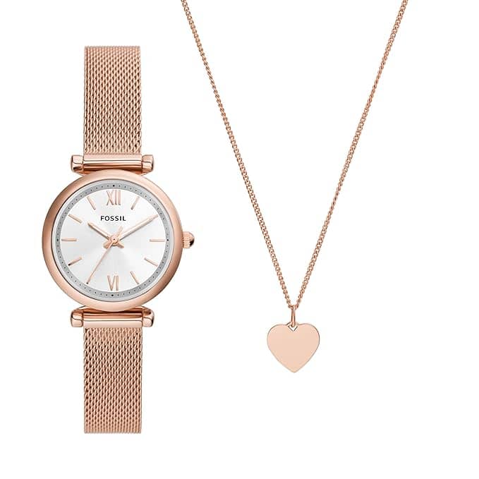Fossil Analog Silver Dial Women's Watch-ES5314SET