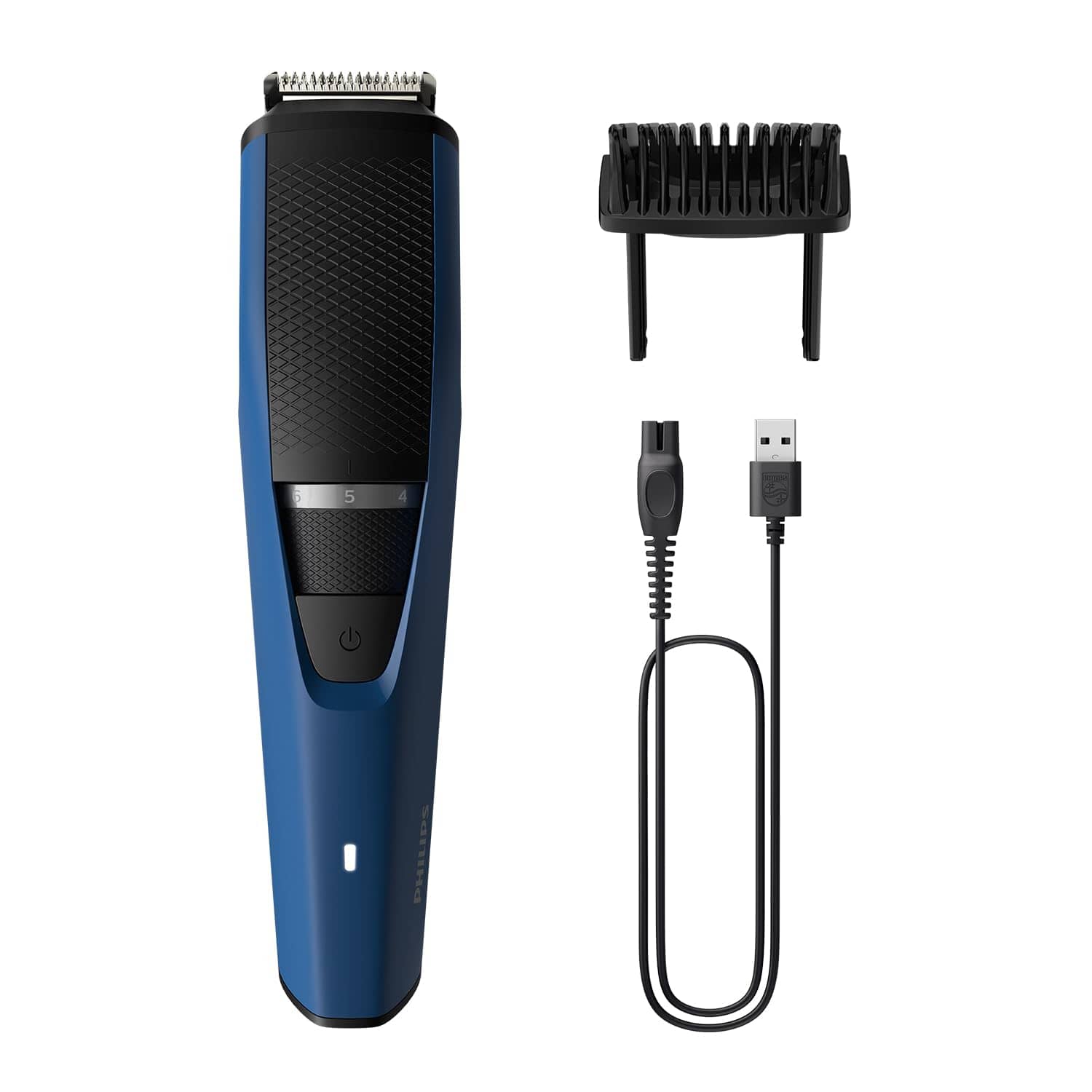 Philips Skin Friendly Beard Trimmer| 6x longer battery life| 10 length settings| 15mins quick charge| Self Sharpening Blades | Cordless & Rechargeable| New Model – BT3303/30