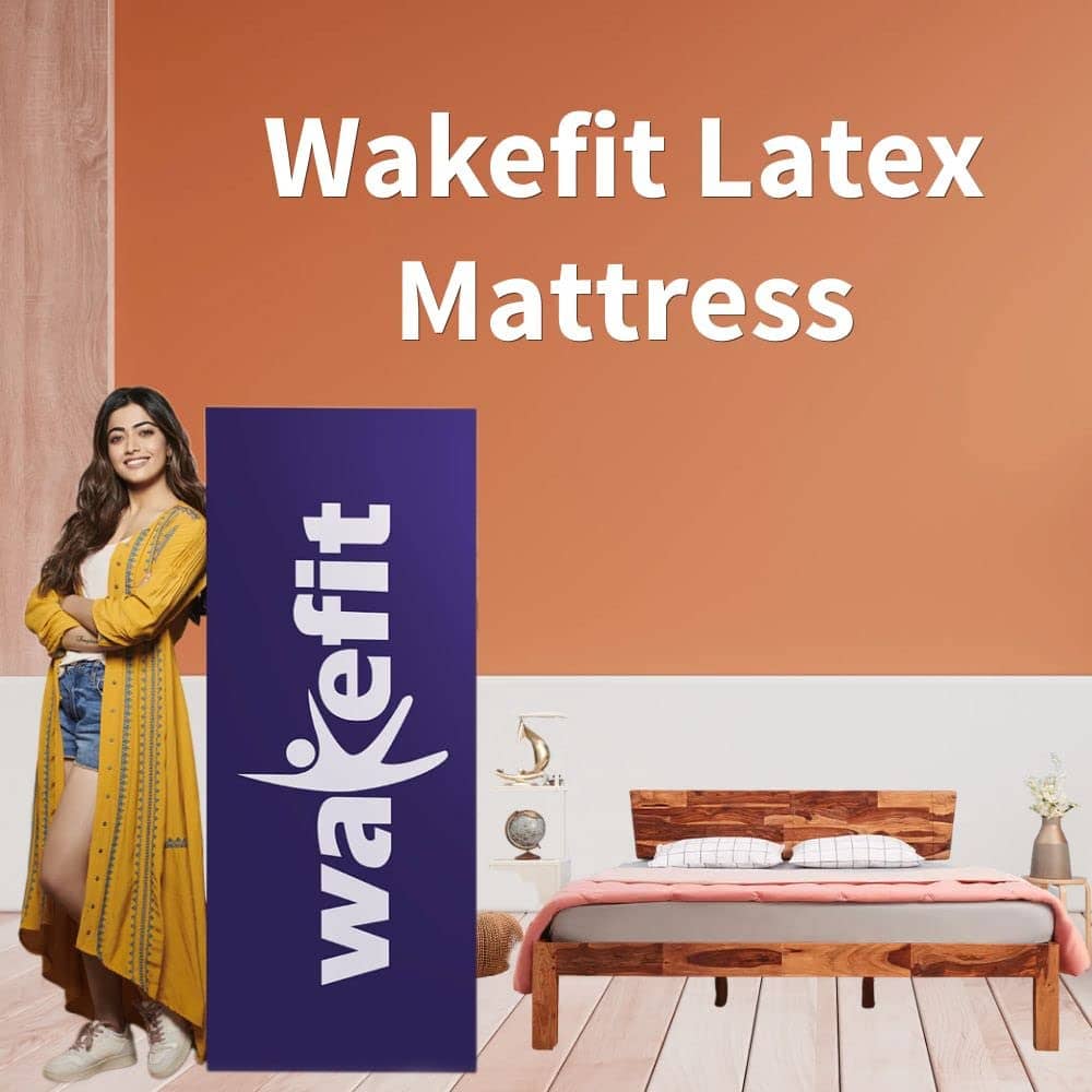 Wakefit Mattress 8-inch Medium Firm King Size 7-Zone Latex Mattress