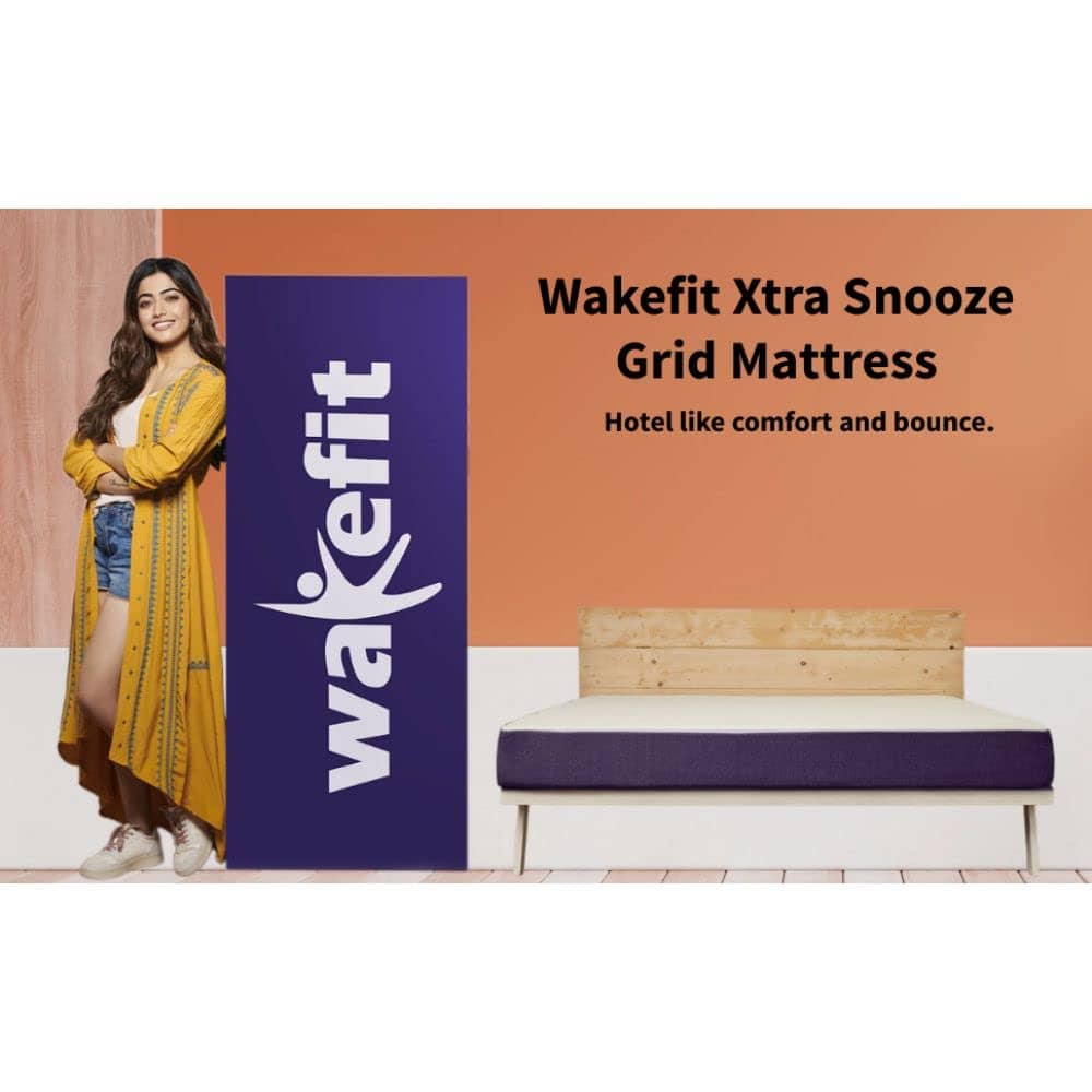 Wakefit Xtra Snooze Grid 8-Inch King Size Foam Mattress